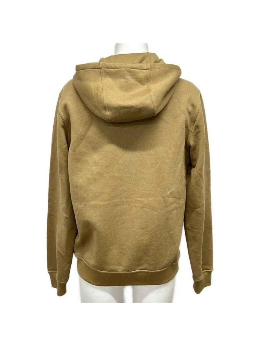 Hermes Hoodie S Hooded Jogging Sweater Light Brown Leather Detail